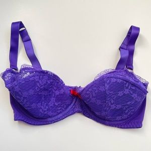 Agent Provocateur Purple Lace Bra